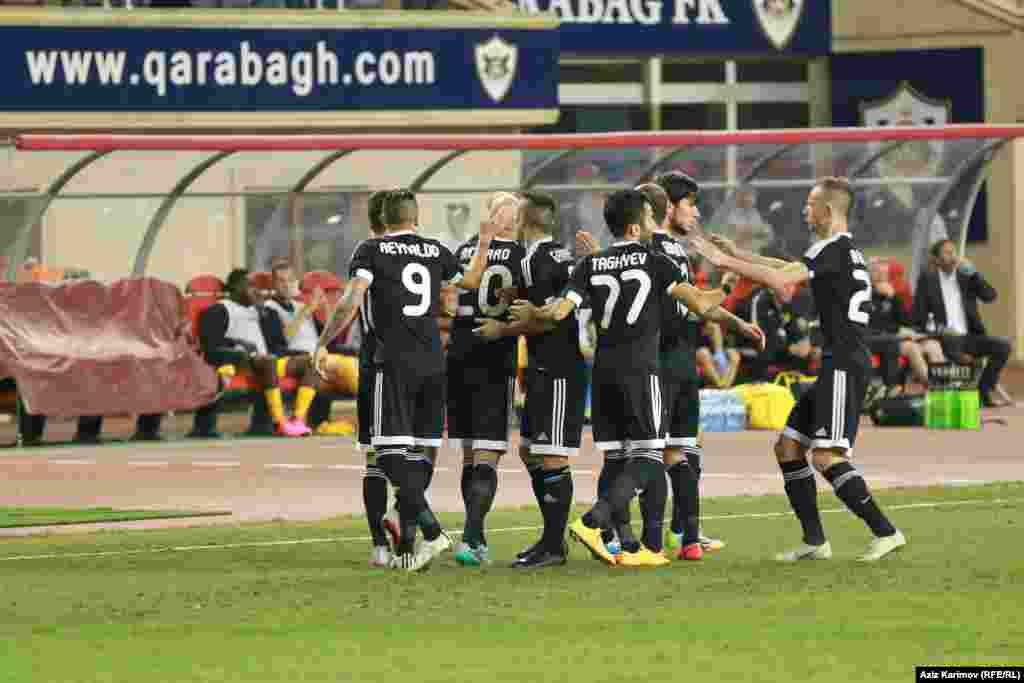 &quot;Qarabağ&quot; futbol üzrə Avropa Liqası&nbsp;pley-off mərhələsinin cavab oyununda&nbsp;&nbsp;&quot;Yanq Boyz&quot; a 3:0 hesabı ilə qalib gəldi.